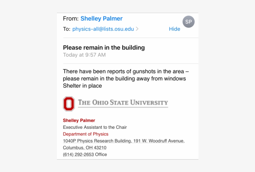 Apparently, One Guy Went In The Building And Pulled - Ohio State University, transparent png #5234208