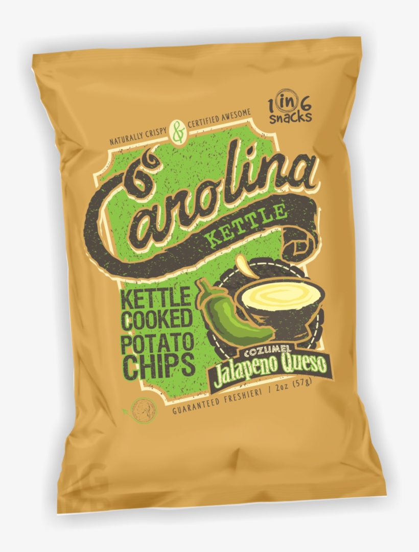 Home / Munchies / Carolina Kettle Jalapeno Queso Chips - Potato Chip, transparent png #5234802