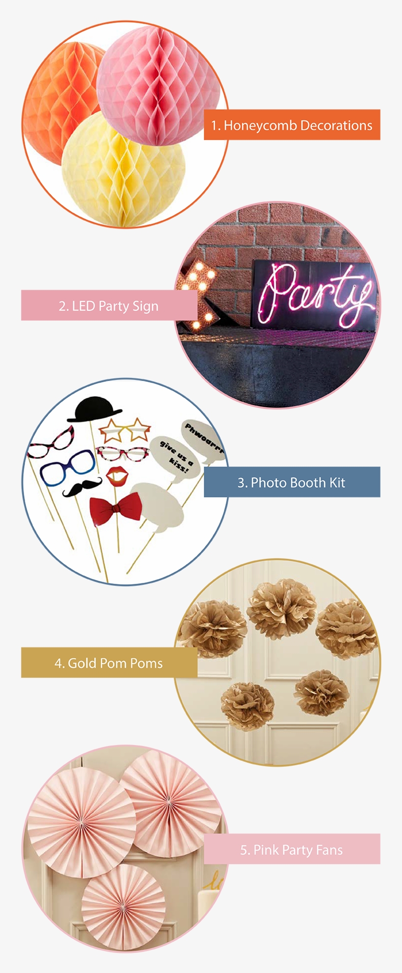 5 Favourite Wedding Props - Ginger Ray Gold Pom Poms, transparent png #5234861