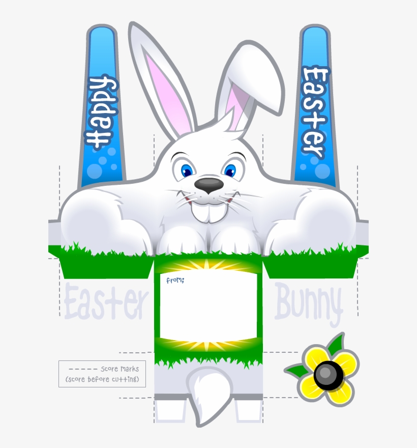 Easter Photo Props - Easter Bunny Papercraft, transparent png #5234899