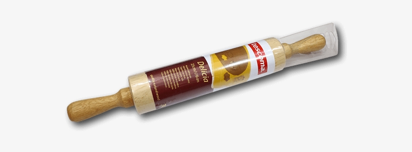 Tescoma Wooden Rolling Pin 25cm - Rolling Pin, transparent png #5235243