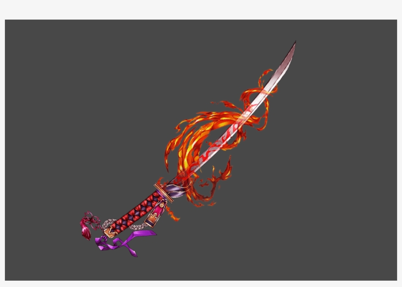 Red Fire Sword Shion - Graphic Design, transparent png #5235244