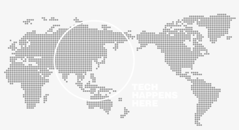 Asia Tech Review - Flat Maps Of Continents Of The World, transparent png #5235486