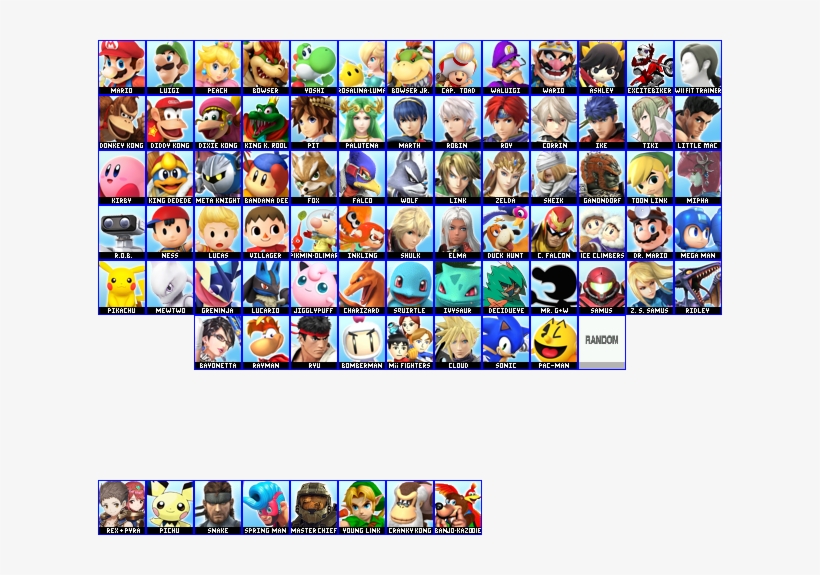 My Take On The Objectively Perfect Roster Waluigi Free Transparent Png Download Pngkey