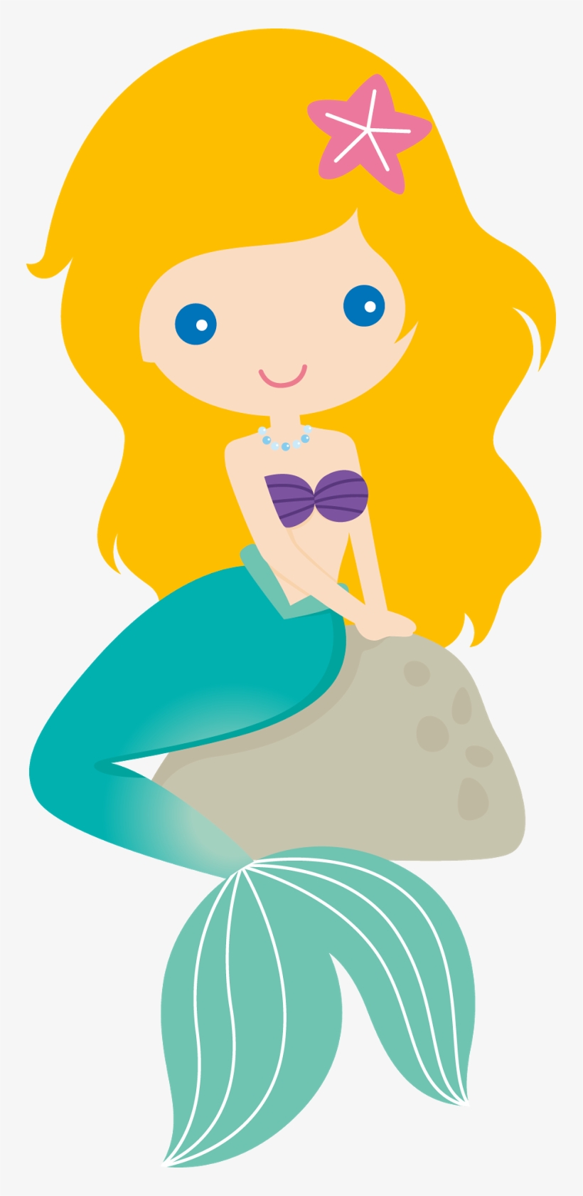 Disney Princes Babies Clip Art - Mermaid Clipart, transparent png #5239134