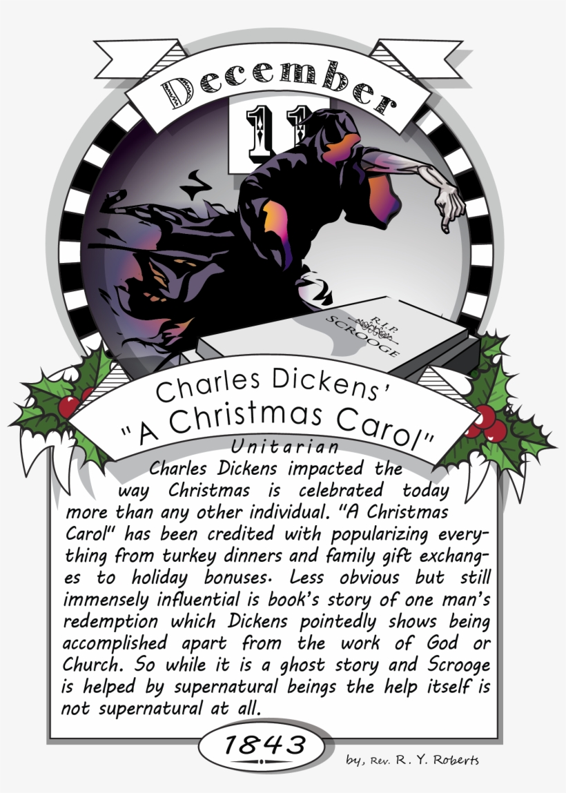 December Eleventh, Charles Dickens' "a Christmas Carol" - A Christmas Carol, transparent png #5239376