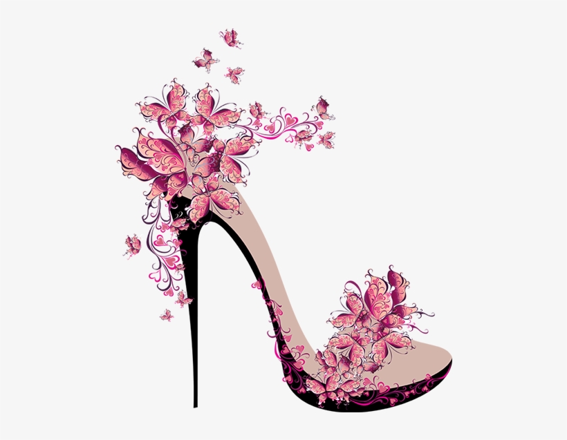 Cinderela Shoes - Cherry Blossom High Heels, transparent png #5240339