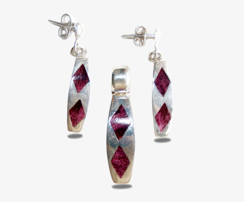 Klassisk Smykkesæt Med Vedhæng Og Øreringe I Sølv Med - Silver, transparent png #5240976