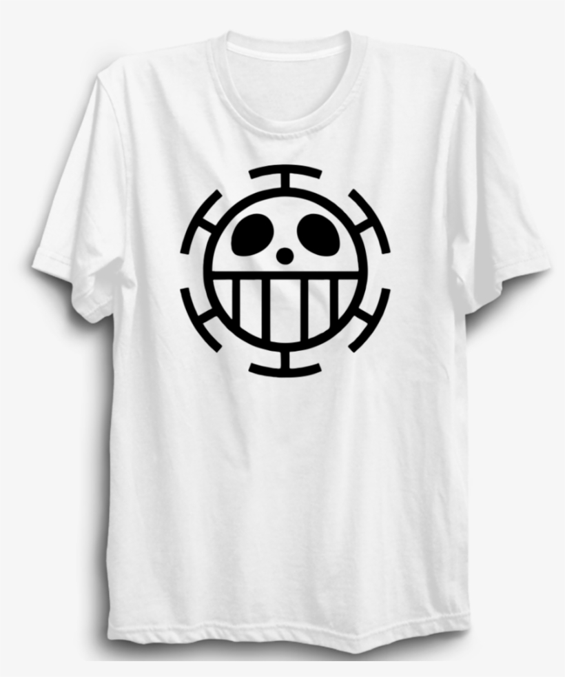 Trafalgar Law Half Sleeve White - One Piece Logo Png, transparent png #5242364