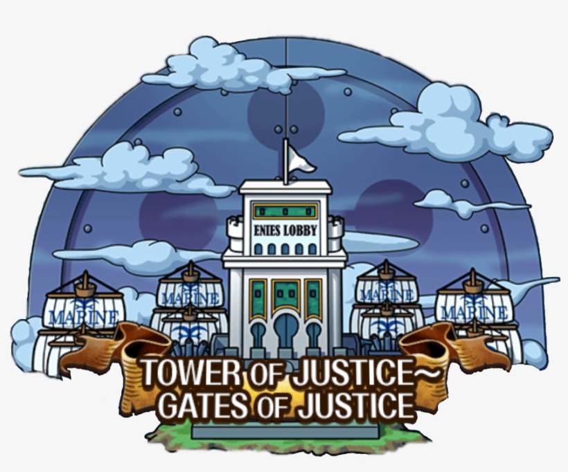 Gates Of Justice - Enies Lobby Tower Of Justice, transparent png #5243018