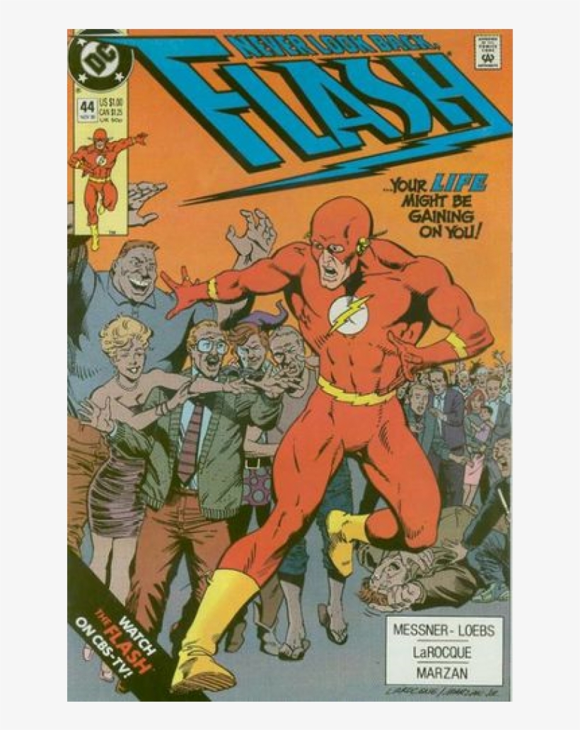 Купете Comics 1990-11 Flash - Flash By Greg Larocque, transparent png #5244006