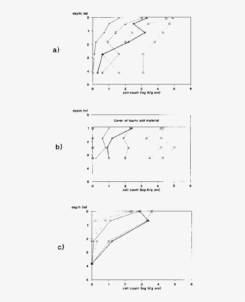 Cell Counts Of Aerobes As A Function Of Depth - Diagram, transparent png #5244685