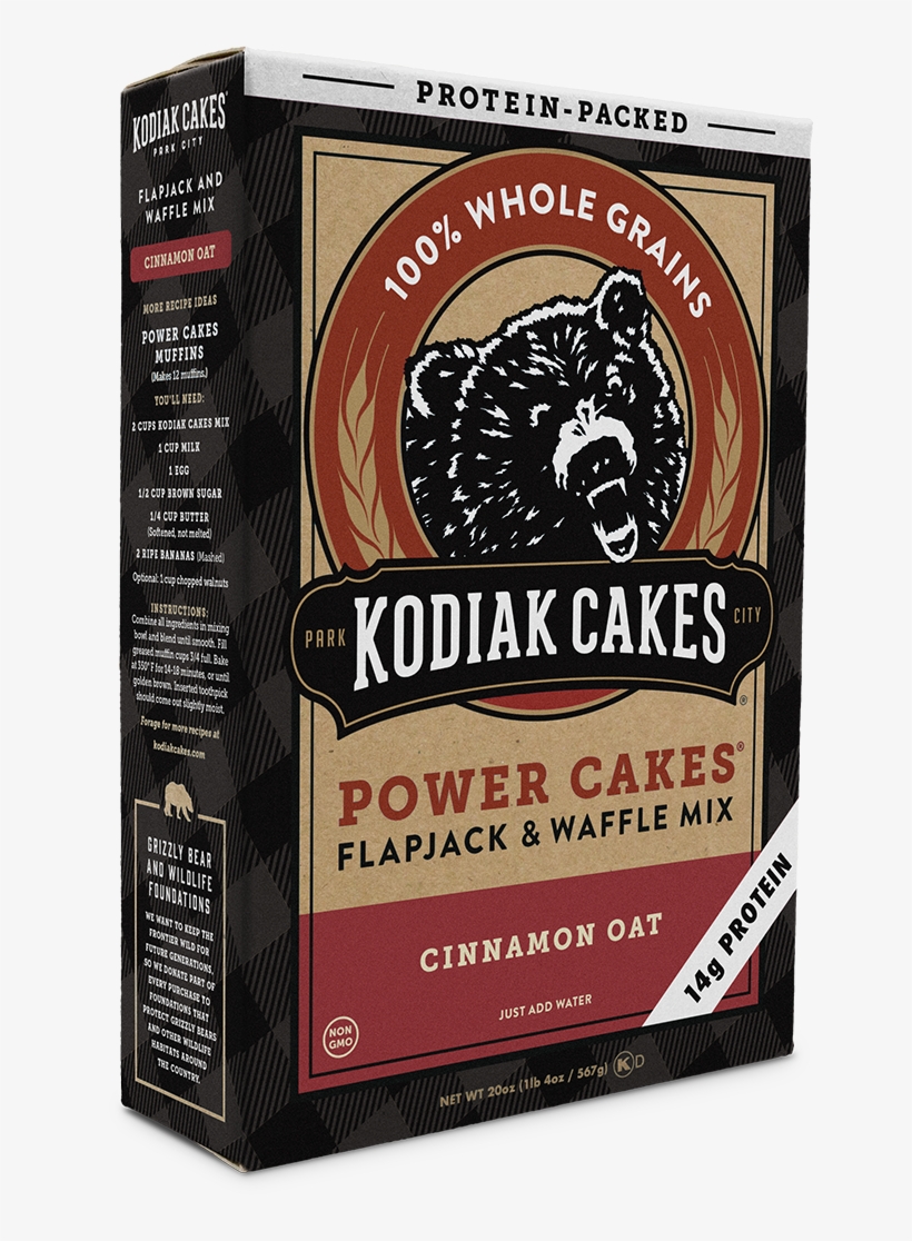 Kodiak Cakes Power Cakes, Cinnamon Oat Pancake And - Kodiak Cakes Cinnamon Oat, transparent png #5245919