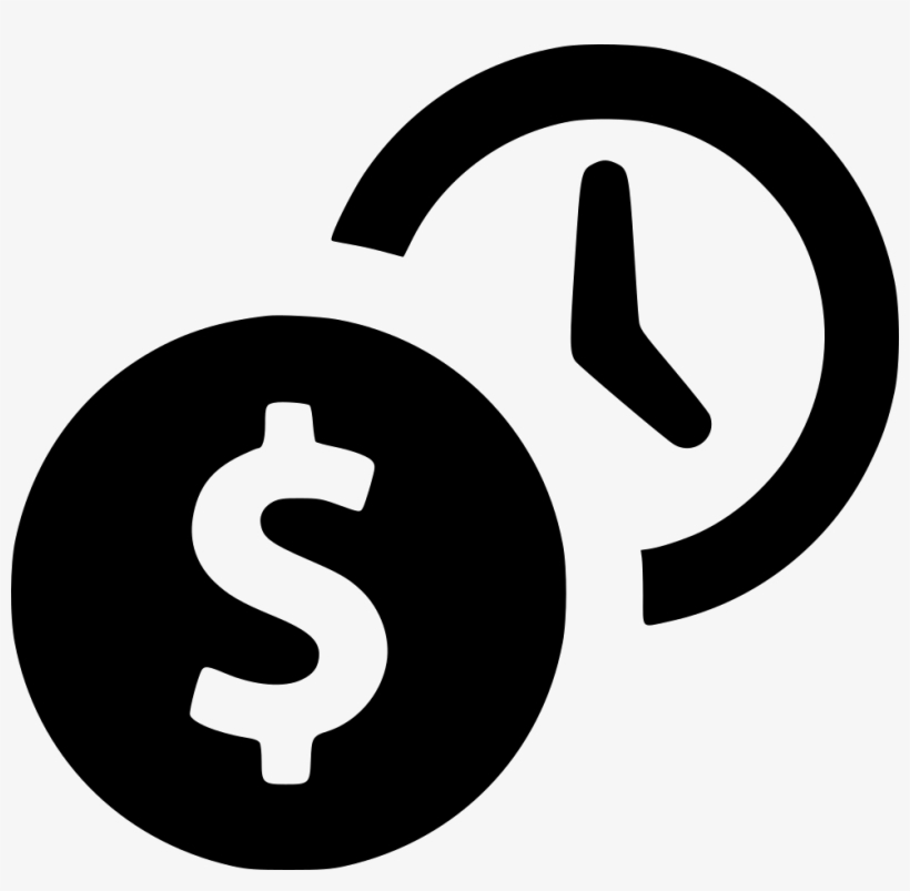 Time Payment Savings Earnings Salary Svg Png - Save Time And Money Icon, transparent png #5246276