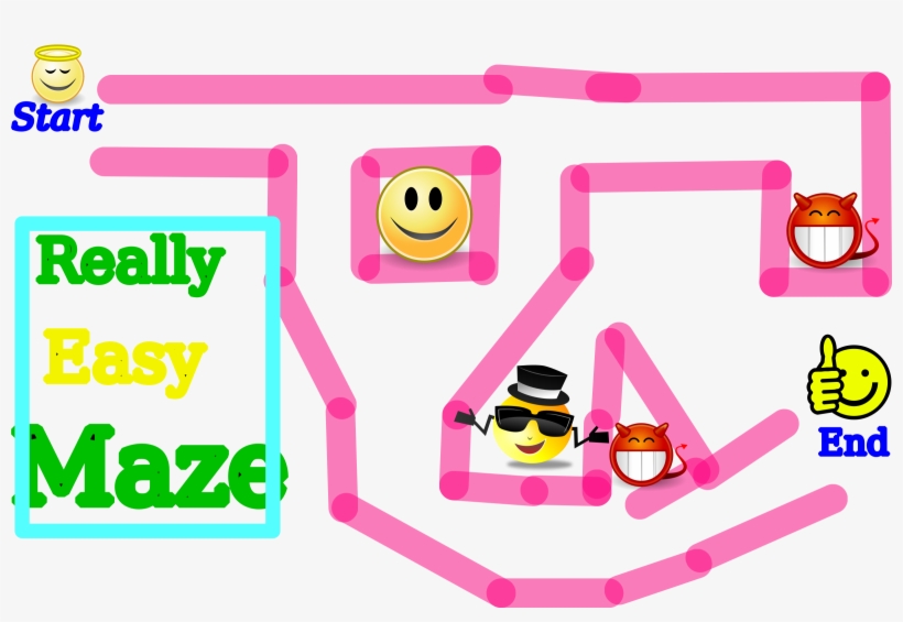 This Free Icons Png Design Of Super Easy Maze, transparent png #5246683