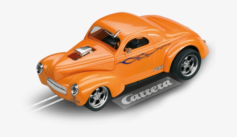 41 Willis Coupe Hotrod Supercharged - Carrera Ford Mustang Gt No.49 1/32 Slot Car (27488), transparent png #5247002