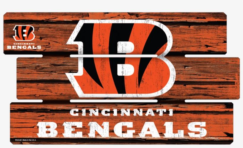 Please Log In To See Price Or Purchase This Item - Cincinnati Bengals 14x25 Painted Fence Wood Sign, transparent png #5247444