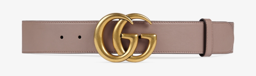 Shop The Leather Belt With Double G Buckle By Gucci - Gucci Belt Women Pink, transparent png #5248117