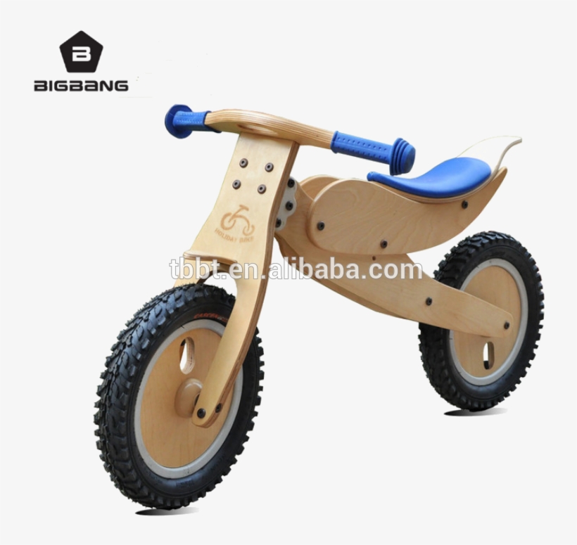 Bigbang Educational Wooden Toys Birch Wood No Pedal - Toy Motorcycle, transparent png #5249099