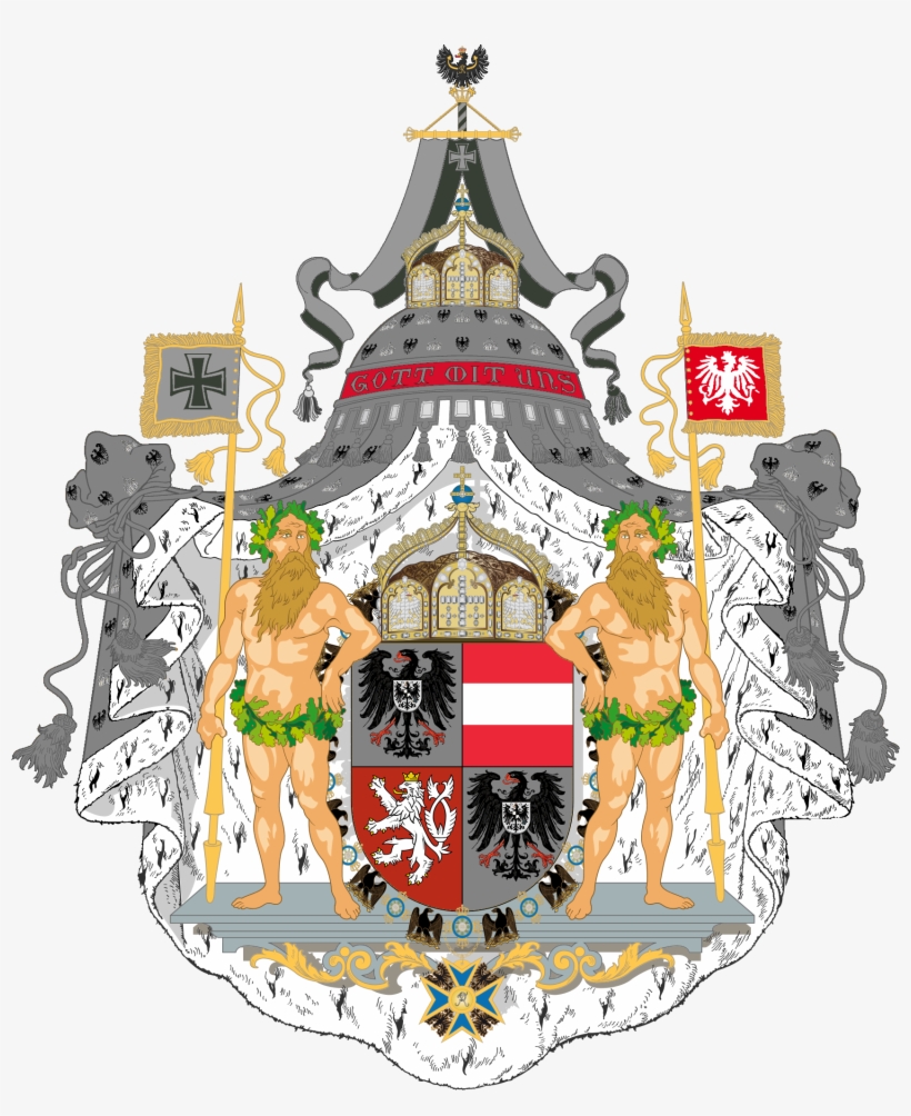 Coat Of Arms Of The United Empire Of Germany And Austria - Imperial Austrian Coat Of Arms, transparent png #5249705