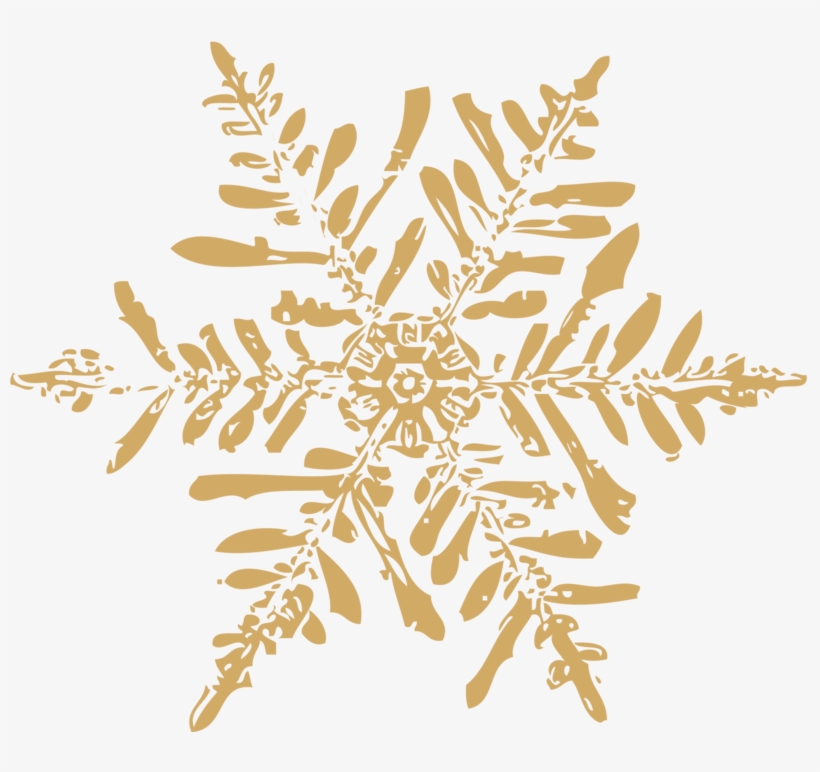 Gold Snowflake - 3.5 Mm Universal Plug/jack Wired In Ear Headphones,, transparent png #5250436