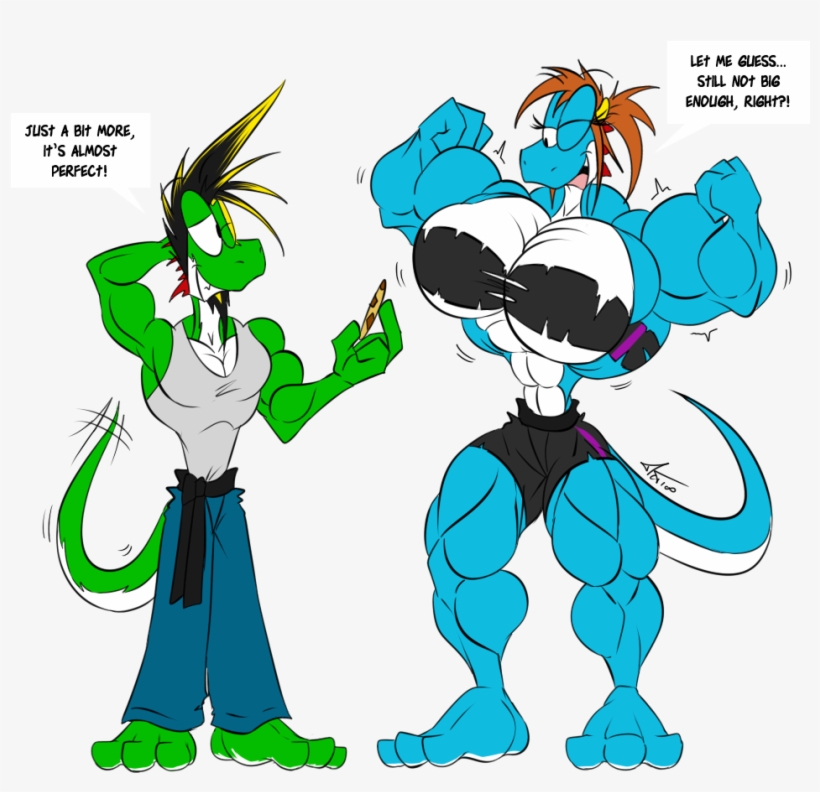 Sirena Bulks Up - Cartoon, transparent png #5250655