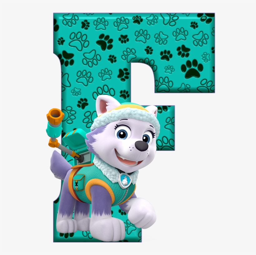 *✿**✿*f*✿**✿*de Alfabeto Decorativo - Abecedario De Patrulla Canina, transparent png #5251097