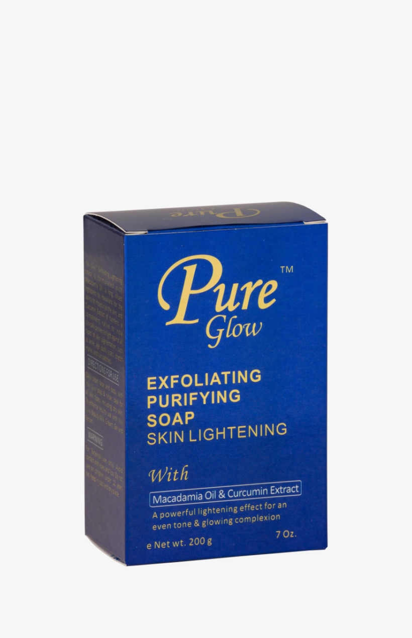 Pure Glow Exfoliating Soap Skin Lightening 7 Oz - Pure Glow Exfoliating Purifying Skin Lightening Soap, transparent png #5251827
