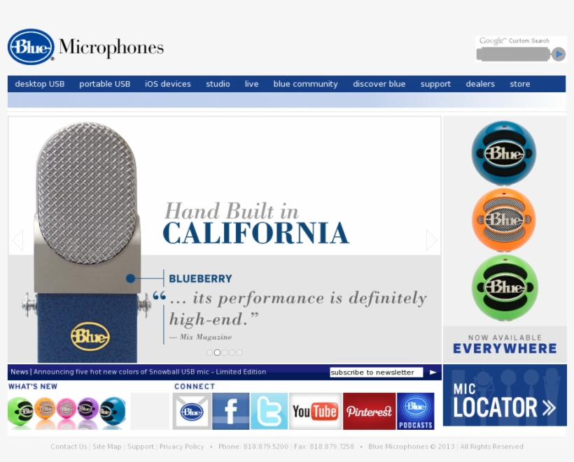 Blue Microphones Competitors, Revenue And Employees - Blue Microphones 217132 Blueberry Cardioid Condenser, transparent png #5252616