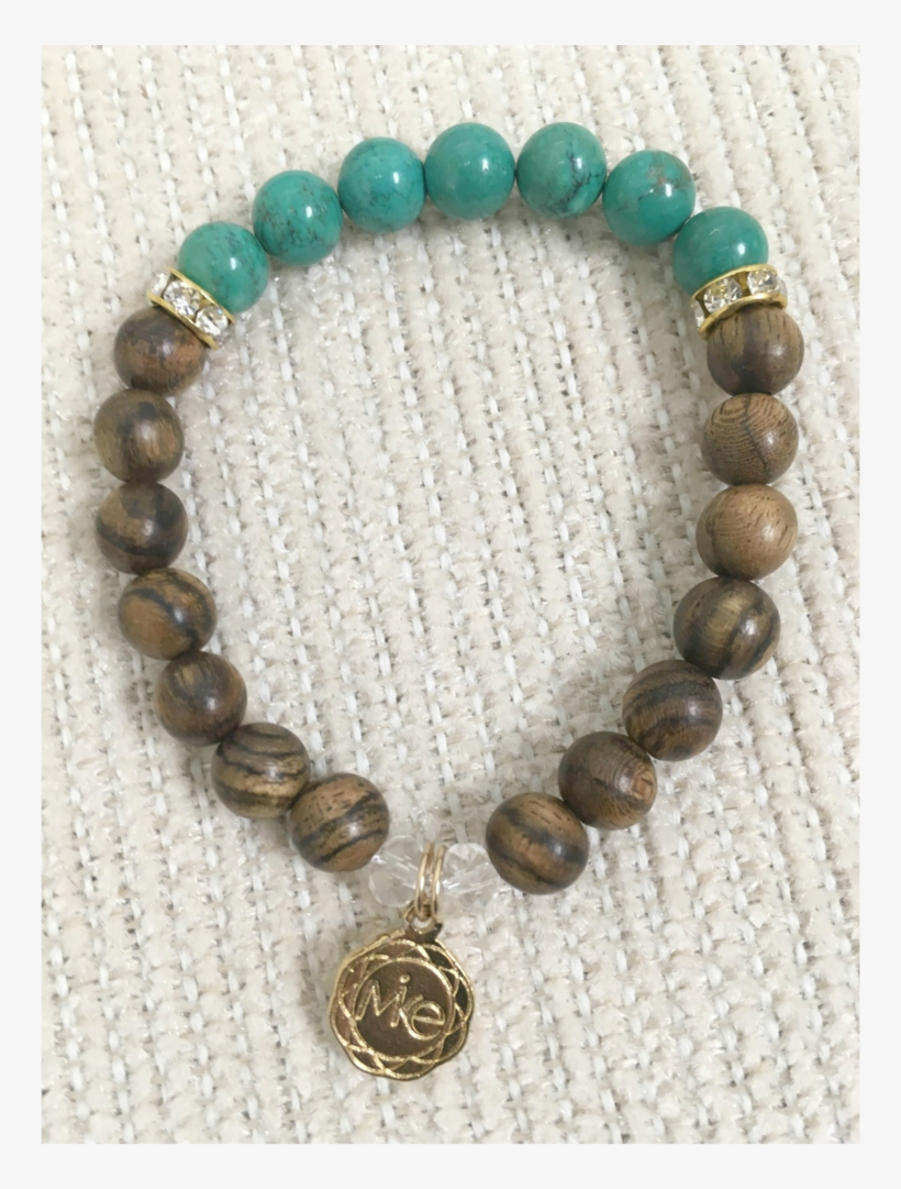Oit Sandalwood&turq - 8mm - Bracelet, transparent png #5252793