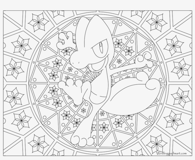 #252 Treecko Pokemon Coloring Page - Mandalas De Pokemons Para Colorear, transparent png #5253149