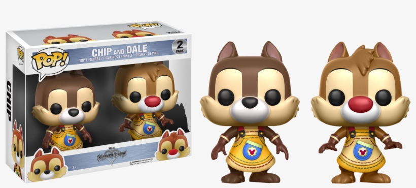 Chip & Dale Pop Vinyl Figure 2-pack - Kingdom Hearts Chip And Dale Funko Pop, transparent png #5253294