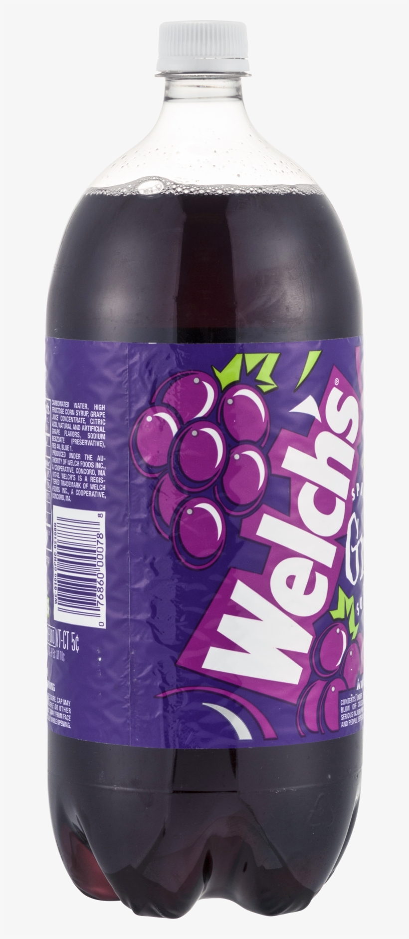 Welch's Sparkling Soda, Grape - 67.6 Fl Oz Bottle, transparent png #5253980
