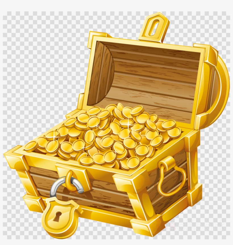 Treasure - Gold In Treasure Box, transparent png #5254586