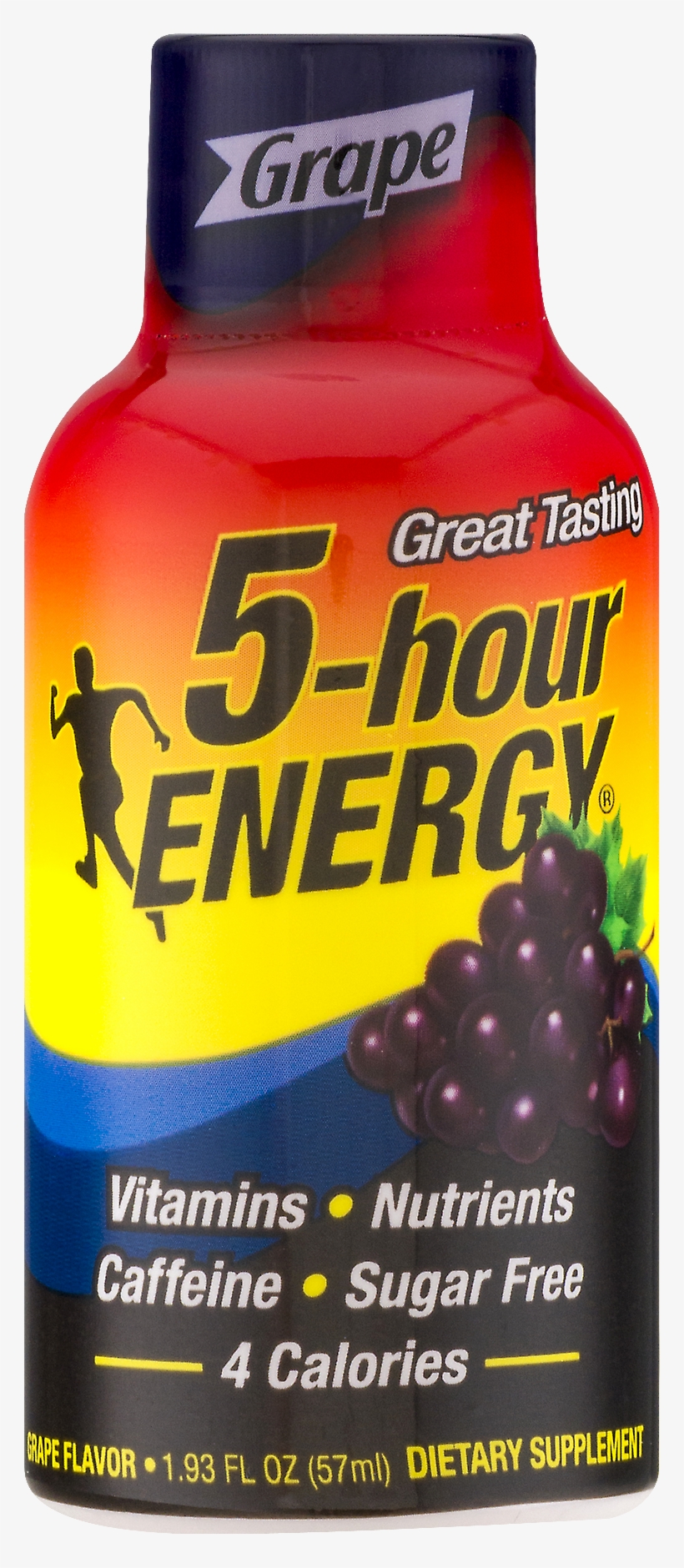 5-hour Energy Grape, Single Bottle - 5 Hour Energy, transparent png #5254634