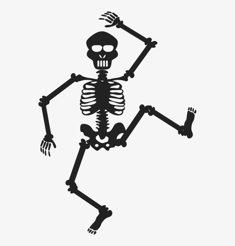 Vinilo Decorativo Esqueleto Bailando - Imagenes De Un Esqueleto Bailando, transparent png #5254868