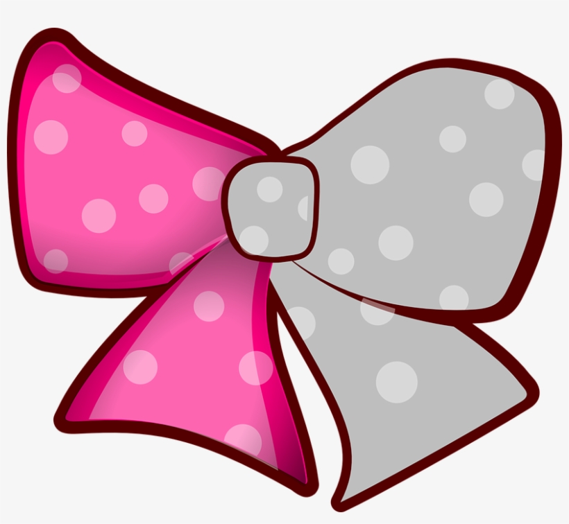 Bow, Ribbon, Knot, Isolated, Decoration, Silk, Shiny - Mickey Mouse Pink Bow, transparent png #5255876