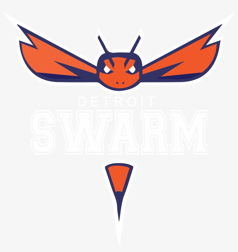 Swarm Detriot White Letters - New Jersey, transparent png #5256004