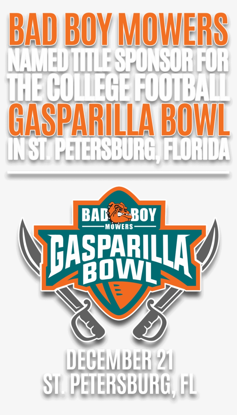 Bad Boy Mowers Named Title Sponsor For The College - Bad Boy Mowers Gasparilla Bowl, transparent png #5256007