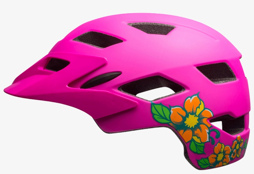 Bell Sidetrack Childs Helmet, Pink Blossom 47-54cm, transparent png #5256221