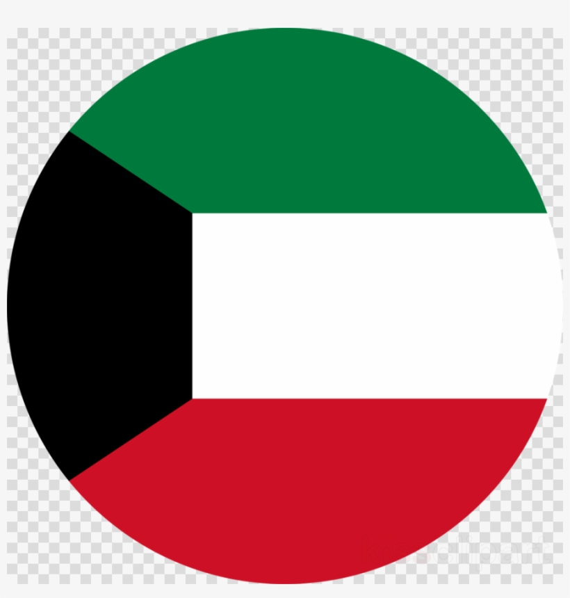 Kuwait Flag Icon Clipart Flag Of Kuwait - Kuwait Flag Png In Circle, transparent png #5256909