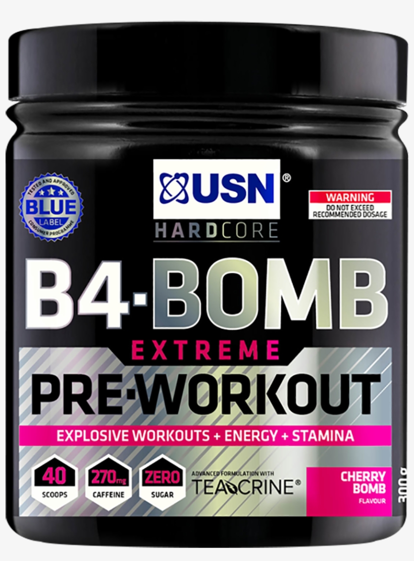 Usn Pre Workout B4 Bomb, transparent png #5258763