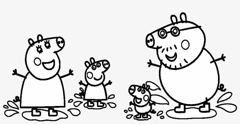 Jogo Colorir Peppa Pig Nas Pocas De Lama No Jogos Peppa Pig Colouring Pages To Print Free Transparent Png Download Pngkey