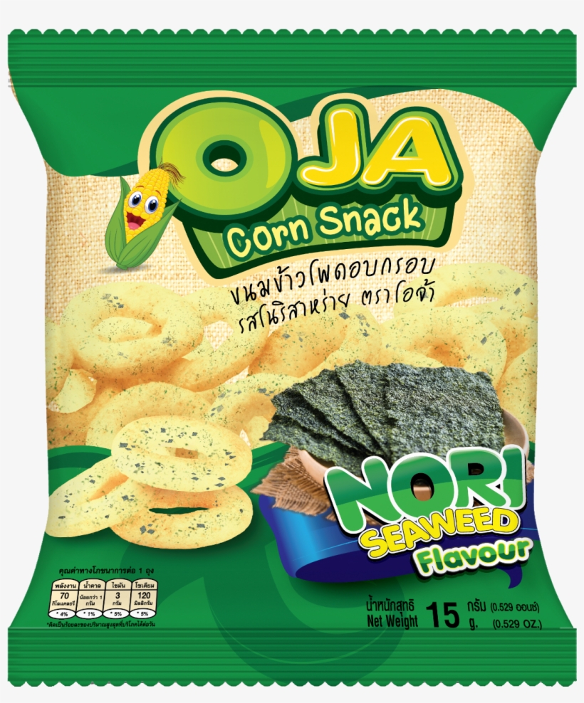 Oja Corn Snack Nori Seaweed Flavour - ซอง ขนม Png, transparent png #5260159