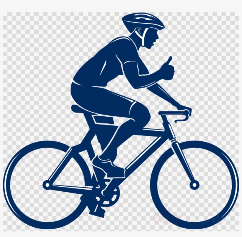 Funny Cyclist Cycling T Shirt Living Life Clipart Fixed - Radfahrer Trinken, transparent png #5260413