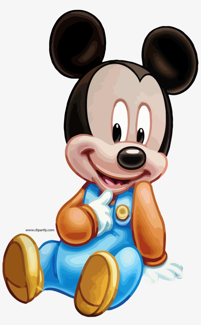 Baby Clipart Mickey - First Birthday Background Png - Free Transparent PNG  Download - PNGkey