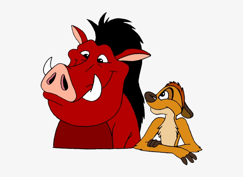 Timon Looking At Pumbaa - Timon And Pumbaa Png, transparent png #5261106