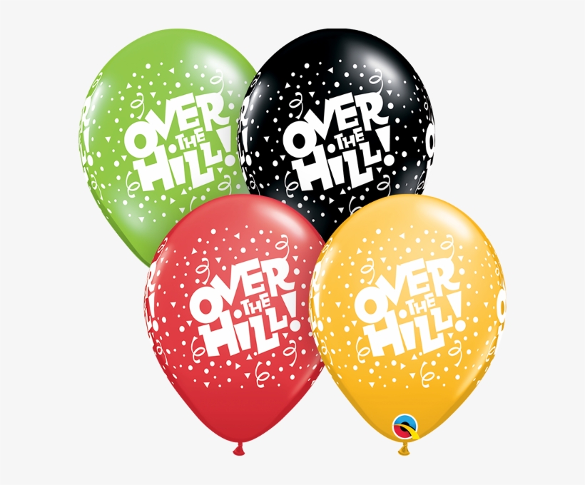 Over The Hill Latex Balloons 50 Pk - 11" Over The Hill Confetti Around, transparent png #5261350