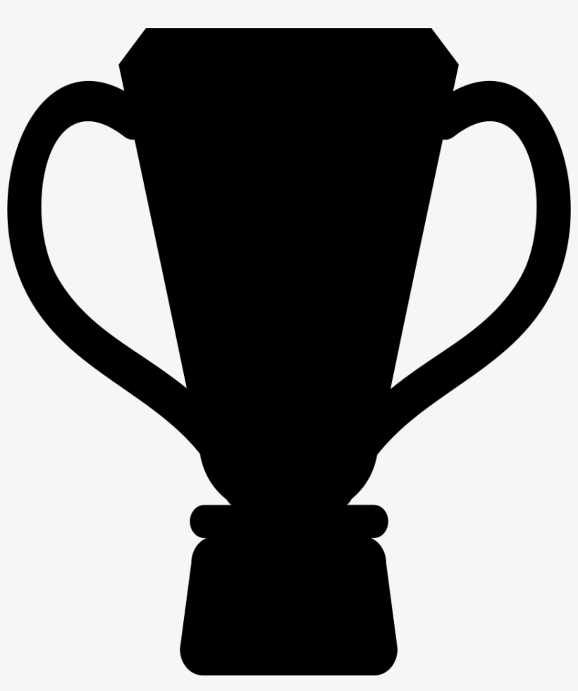 Trophy Cup Black Shape Comments - Copa De Futbol Blanco Y Negro, transparent png #5262320