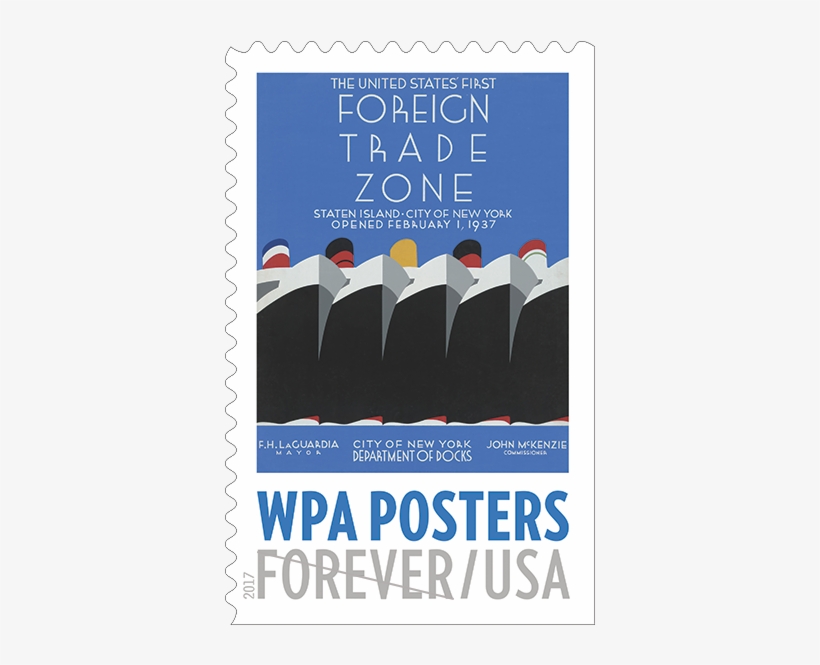 Wpa Posters Forever Stamp - Foreign Trade Zone Posters, transparent png #5262701
